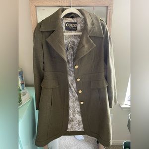 Guess Vintage Button-Up tufted Coat/Jacket